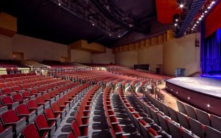 Auditorium seating and stage at Paradise Valley High School