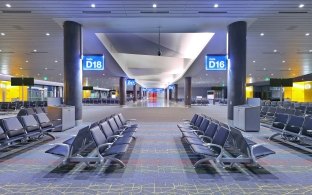 Phoenix Sky Harbor International Airport Terminal 4 Eighth Concourse passenger seating area