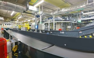 Airport baggage handling system for Phoenix Sky Harbor International Airport Terminal 4 Eighth Concourse