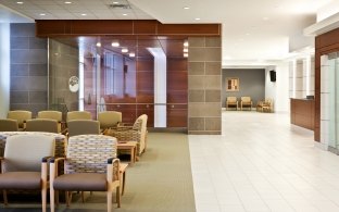 The waiting room at Piedmont Athens Regional Medical Center