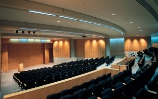 Indoor auditorium with lots of seating