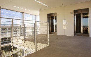 Elevator Lobby at Santa Clara Square Parking Structures