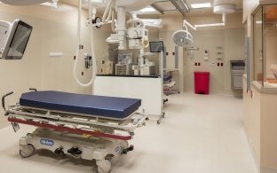 Yuma Regional Medical Center Emergency Department room with patient gurney and medical equipment