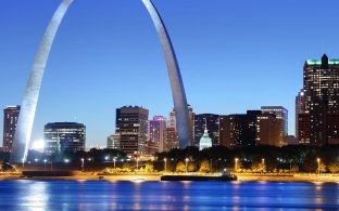 St. Louis skyline.