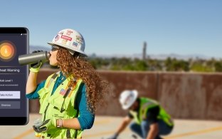 Construction worker on a jobsite. 