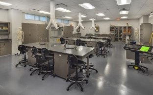A lab-style classroom