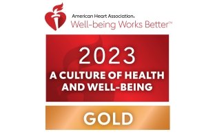 Logo for the American Heart Association's Gold Well-being Scorecard