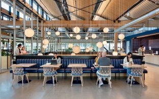 People sitting at tables