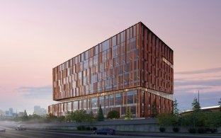 Exterior rendering of the building 