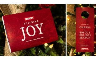 McCarthy-branded chocolate wrapper and spirit tag