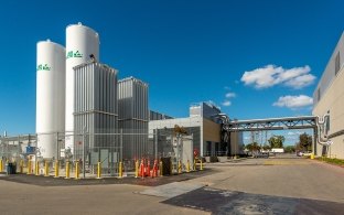 Exterior of the semiconductor plant