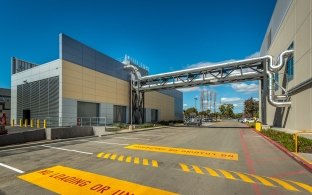 Exterior of the semiconductor plant