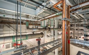 MEP equipment inside the semiconductor plant