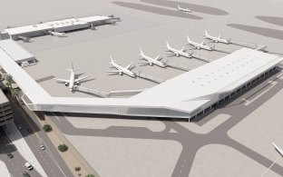 Rendering of the new Terminal 3 North 2 concourse at Phoenix Sky Harbor