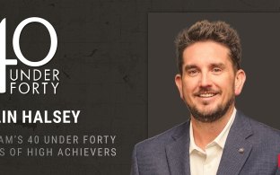 Colin Halsey graphic for 40 under 40
