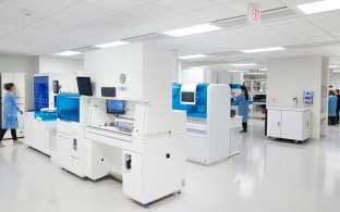 Interior shot of the healthcare laboratory