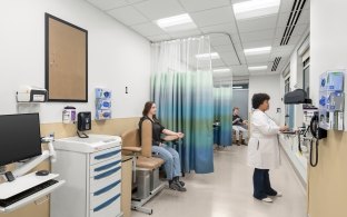 Patient seating area
