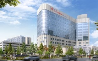 exterior rendering of the hospital