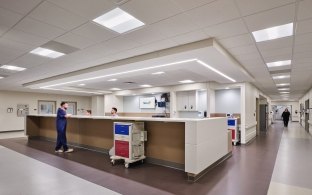 A nurses station area within the hospital