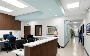 A nurses station inside the clinic