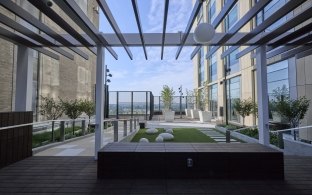 rooftop garden at BJC