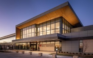An exterior photo of the new medical building