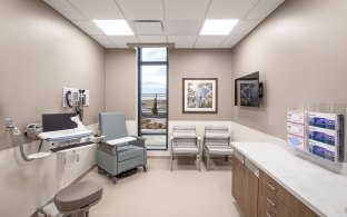 A patient treatment room 