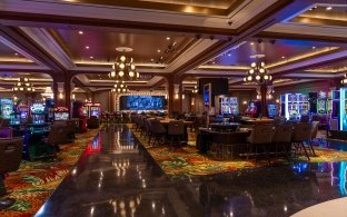 A few casino tables inside El Cortez