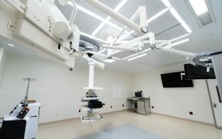 A room with medical equipment