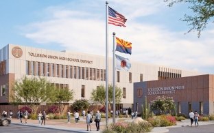 Exterior rendering of the building