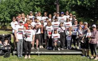 Team McCarthy at the 2025 American Heart Association Heart Walk