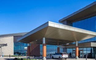 Exterior view of the medical center