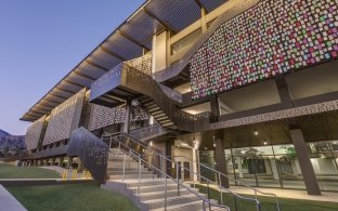 External view of the parking garage
