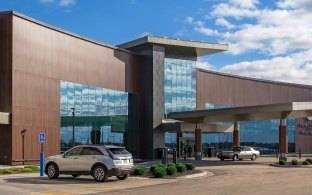 Exterior view of the medical facility entryway