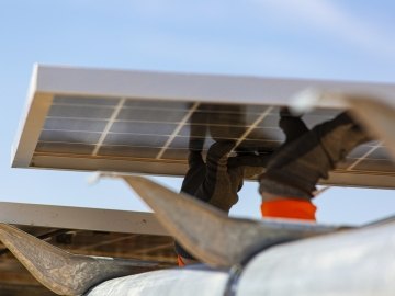 solar panel install