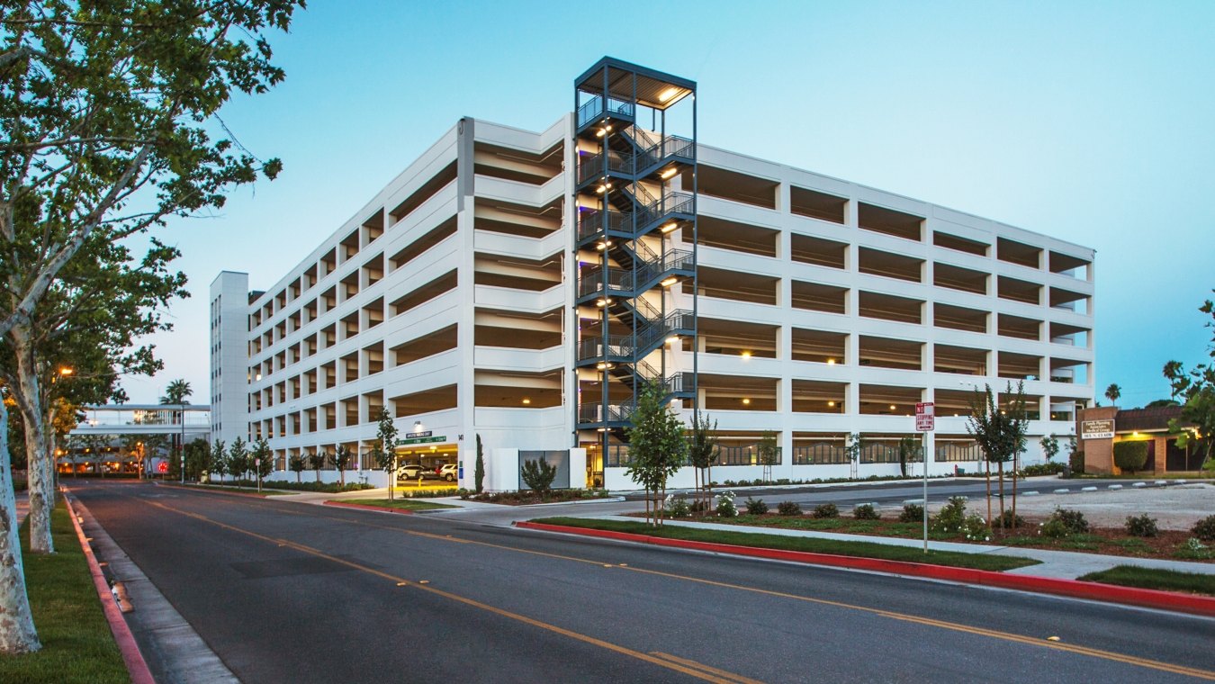 Community Regional Medical Center Parking Structure Exterior and Roadway