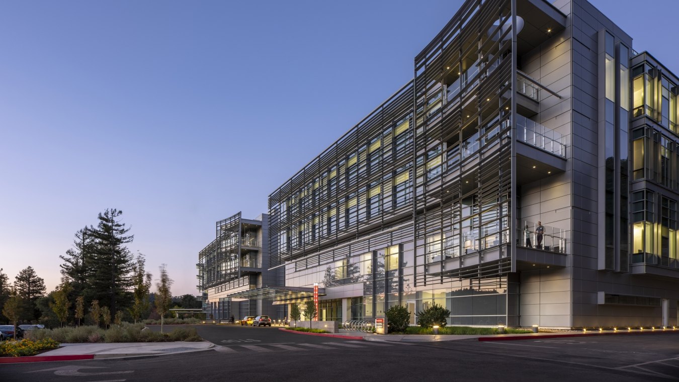 Exterior view of the medical center