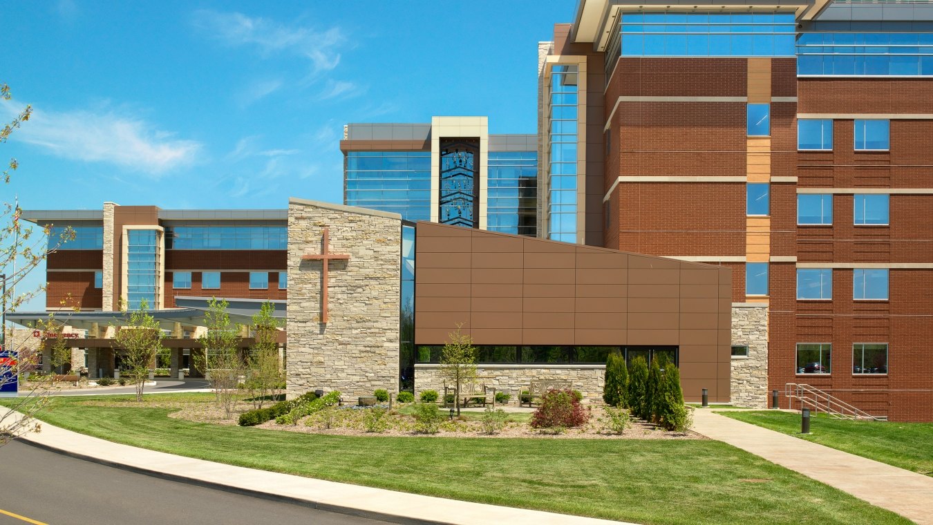 Exterior view of the Good Samaritan Regional Hospital in Mt. Vernon, IL.