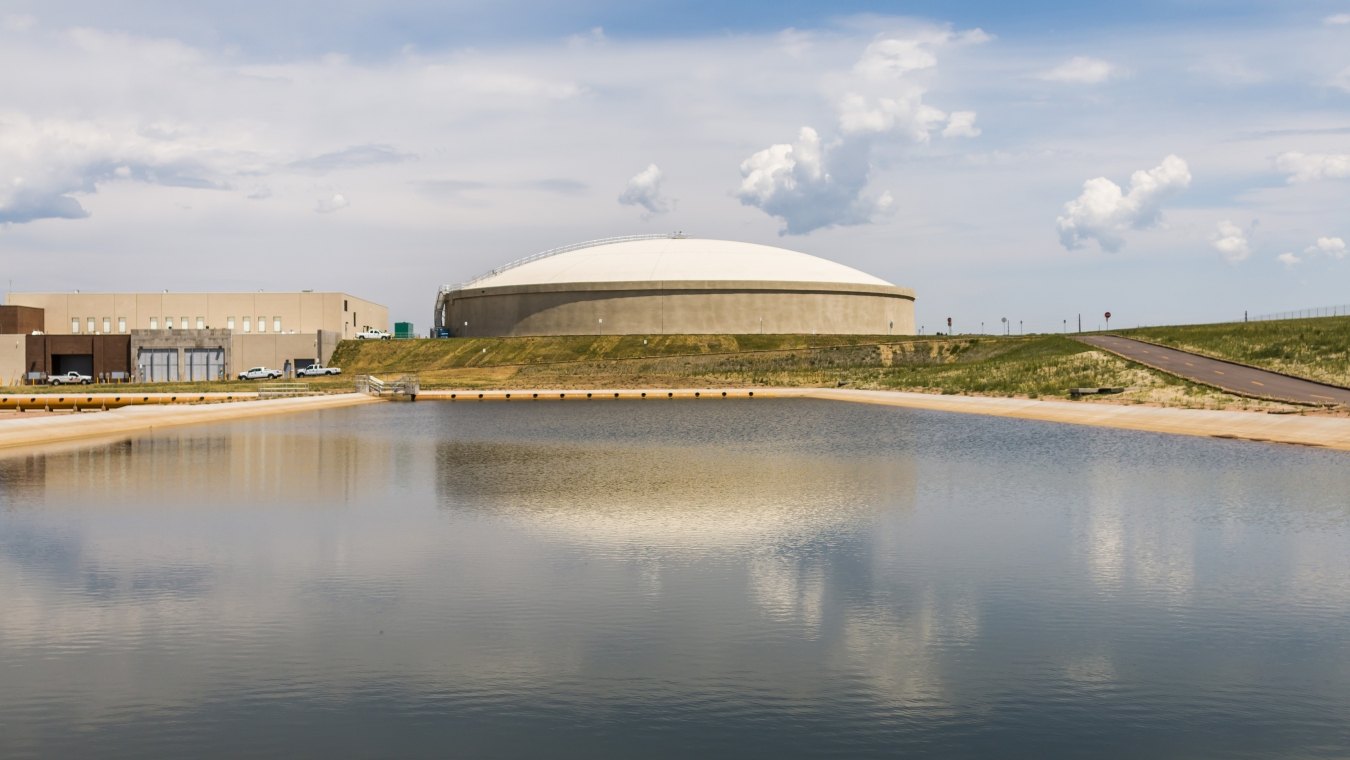 Colorado Springs Utilities Southern Delivery System Plant, Water Storage Tank and Body of Water