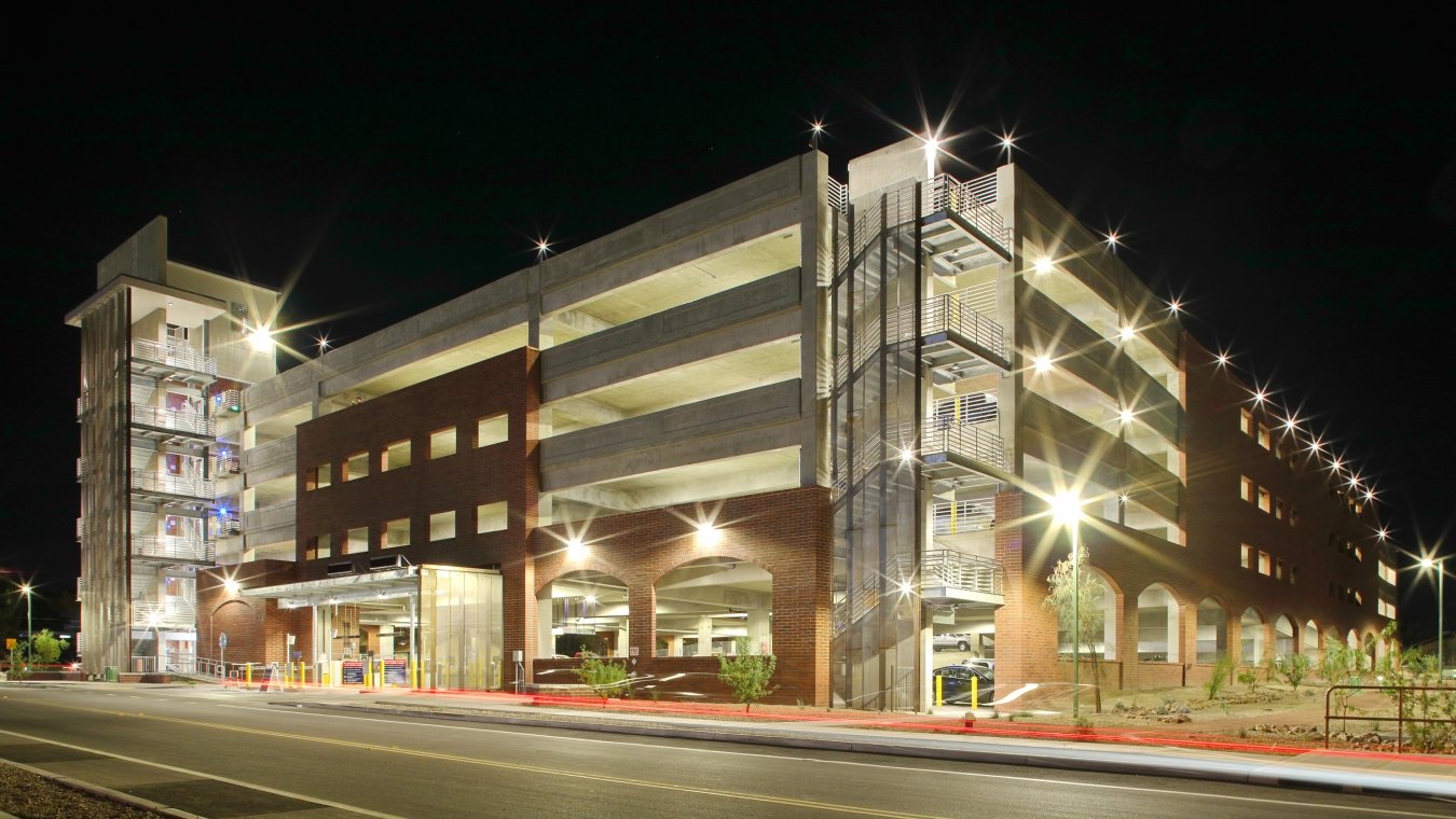 South Stadium Parking Structure Exterior View