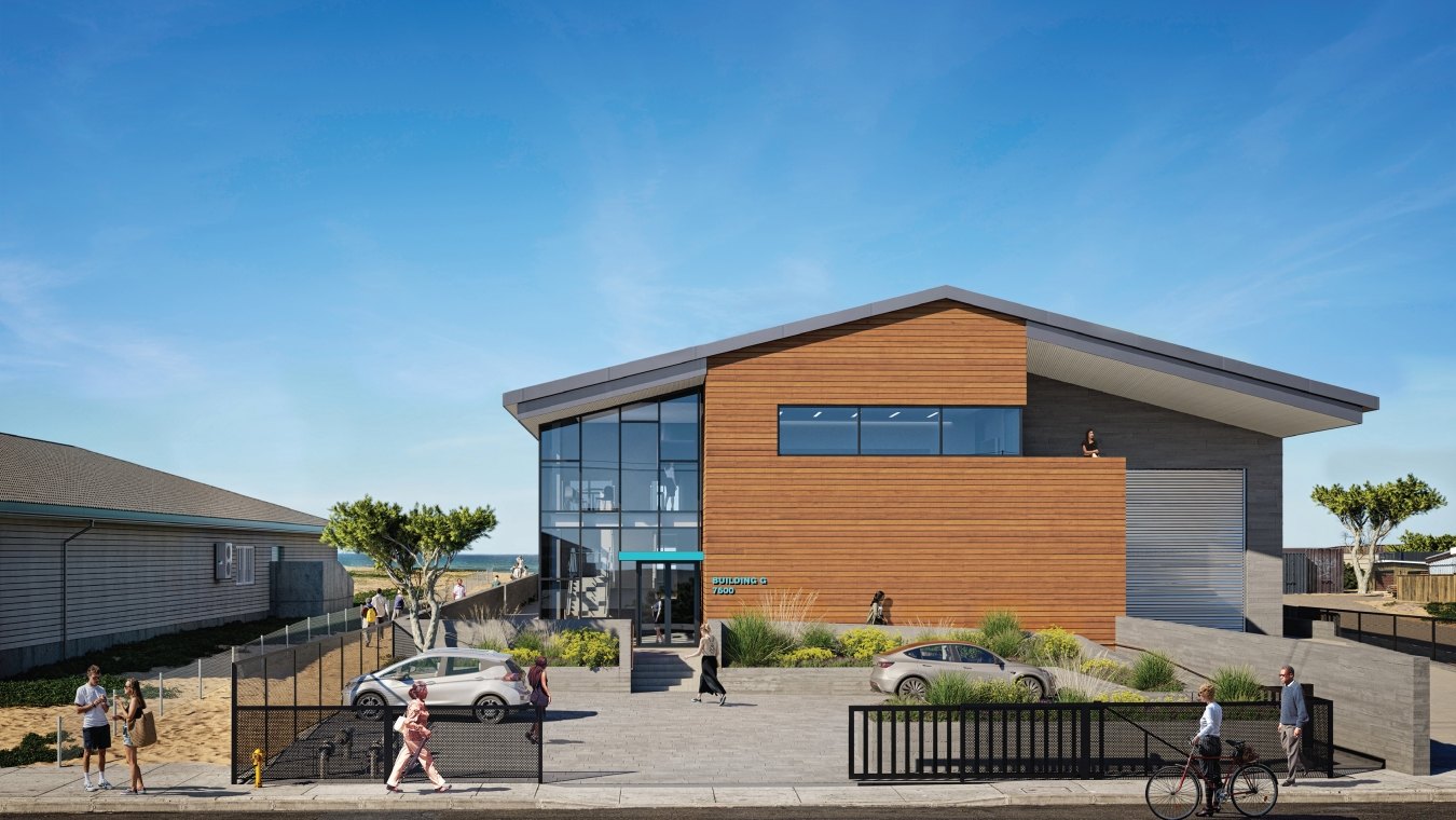 Exterior rendering of the new research facility