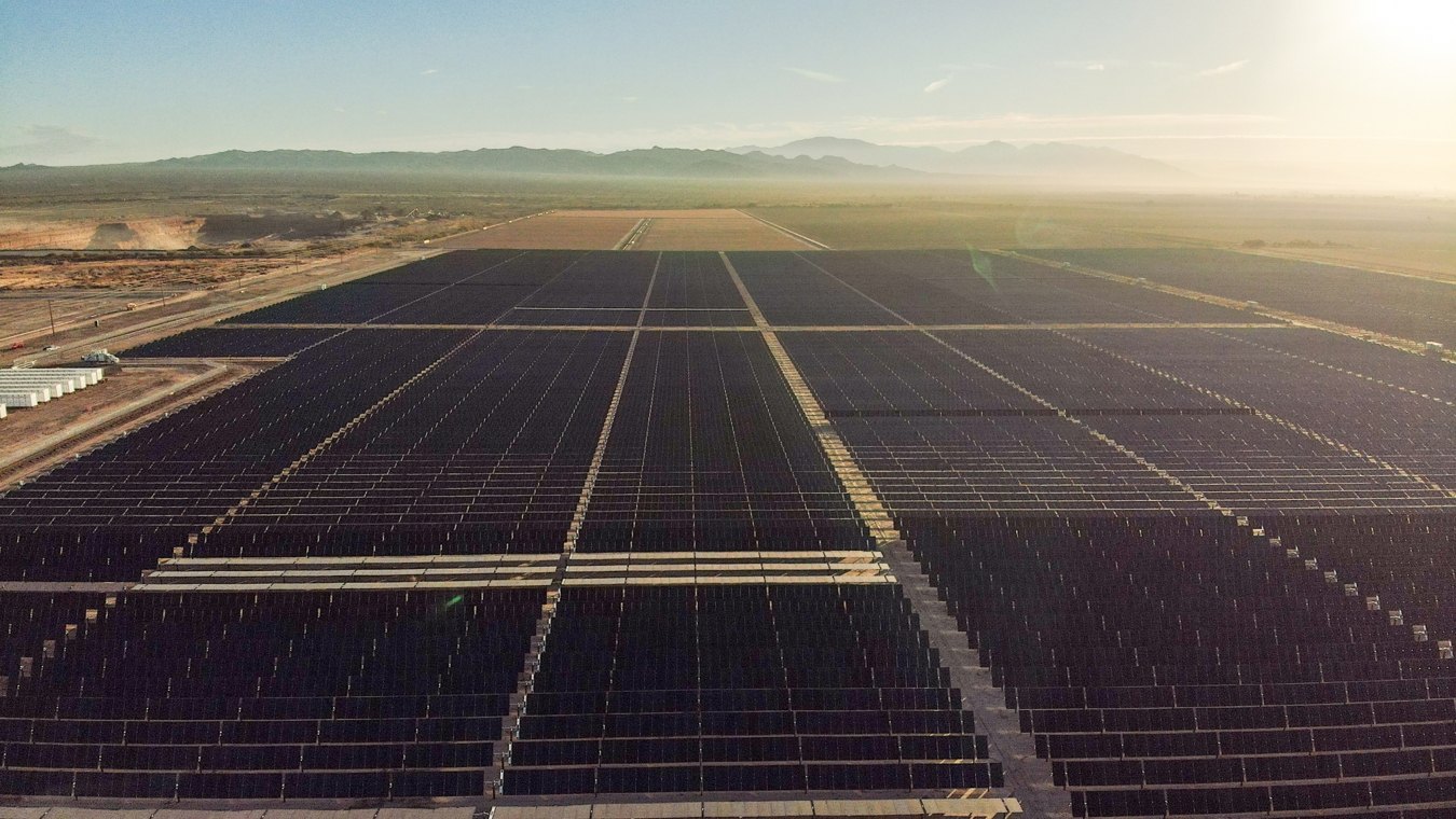 Aerial view of Serrano Solar