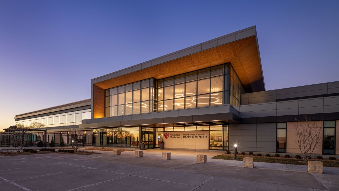 An exterior view of the new building