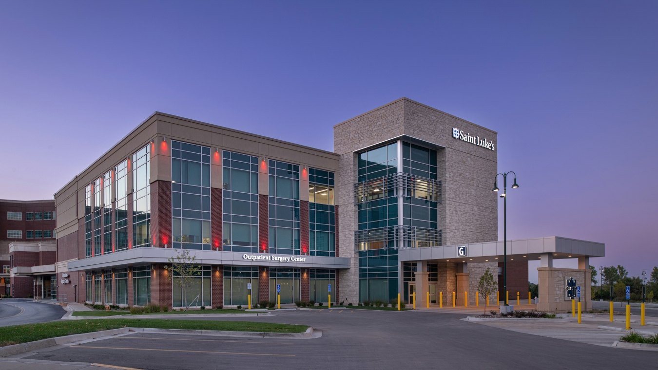 Exterior view of the hospital building