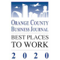OCBJ Best Places to work in 2020 logo.