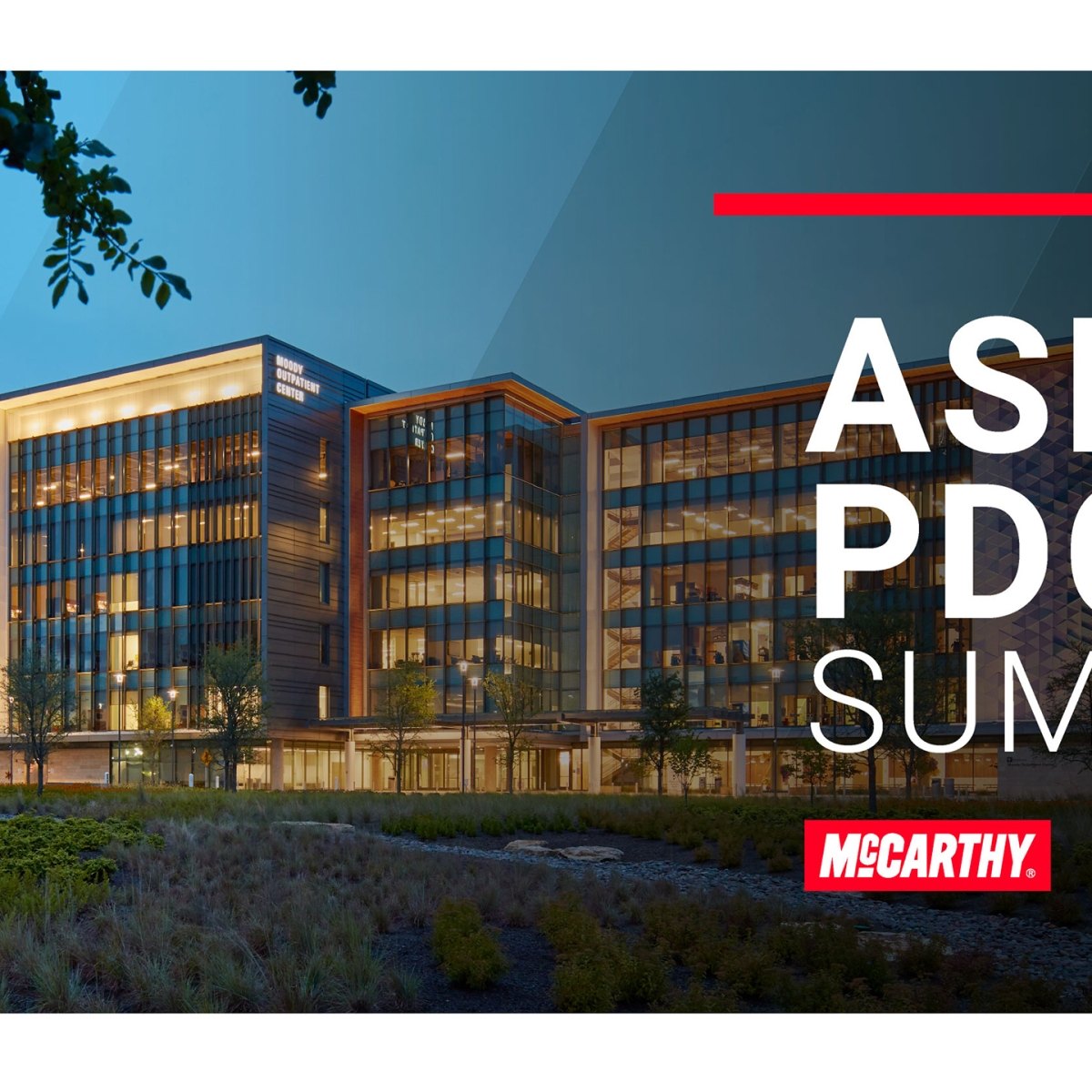Join McCarthy at the ASHE PDC Summit in Phoenix
