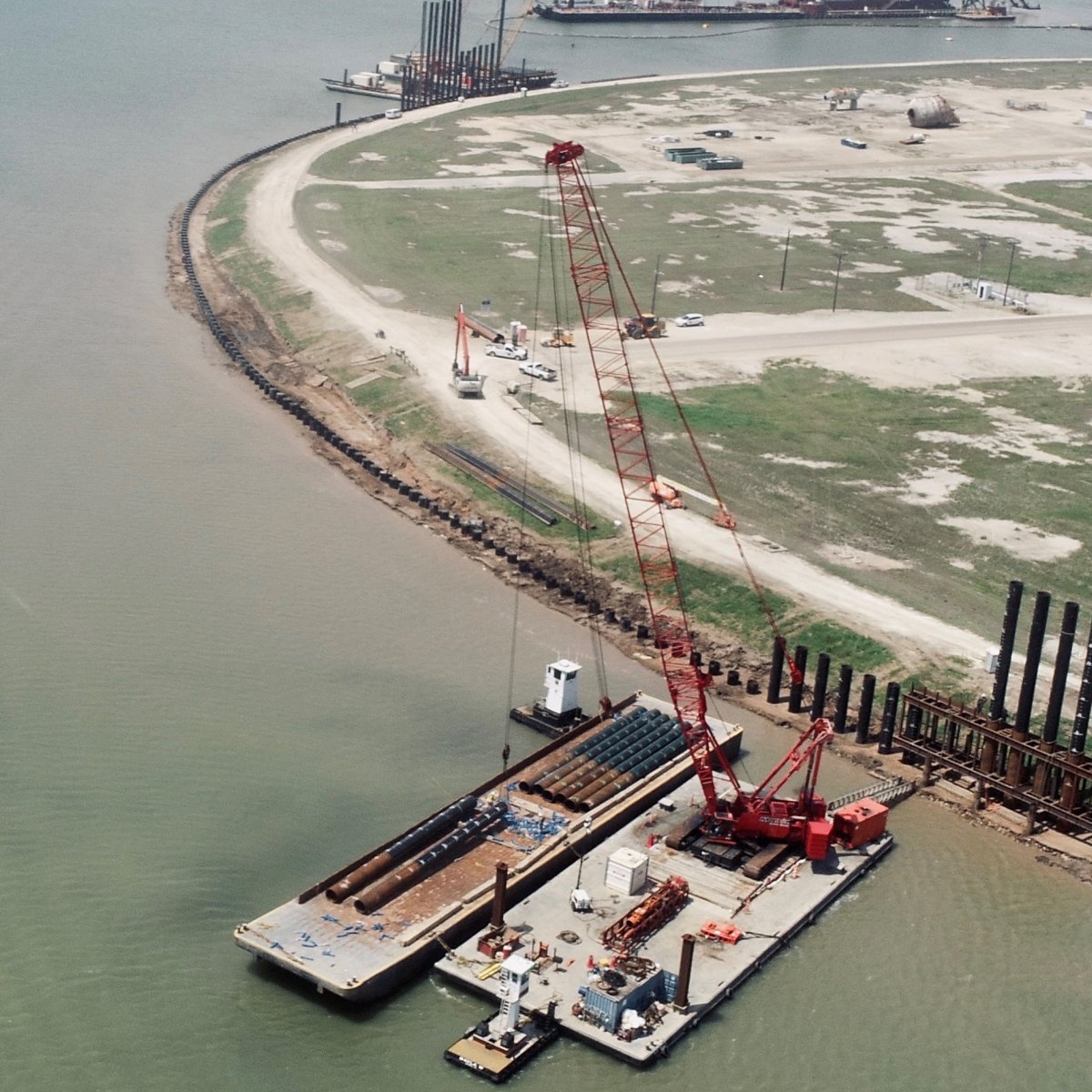 McCarthy Undertakes Harbor Levee Stabilization Project