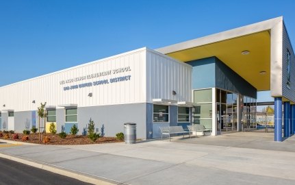 Exterior view of the elementary school