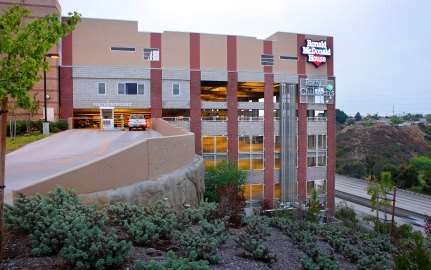 Rady Children's Hospital Parking Structure Exterior and Surrounding Area