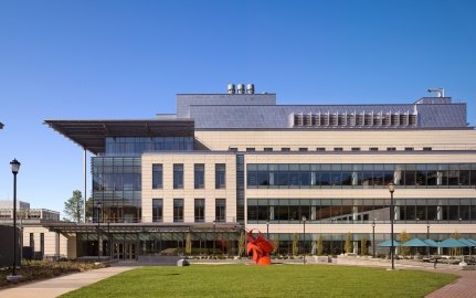 Exterior view of Li Ka Shing building. 